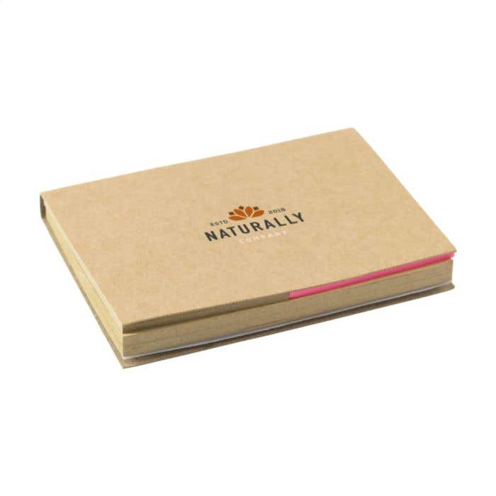 Carnet mémo | Recyclé | Sticky notes et marqueurs