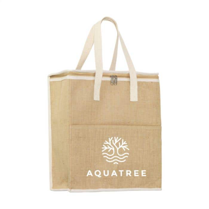 Sac isotherme Mumbai | Jute | 24 L | Poche latérale
