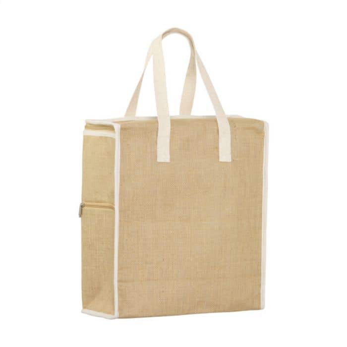 Sac isotherme Mumbai | Jute | 24 L | Poche latérale