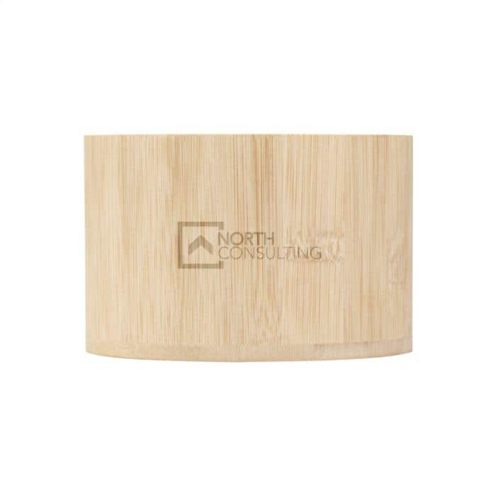 Ensemble de sous-verres | Feutre RPET recyclé | 12 pièces | Support en bambou