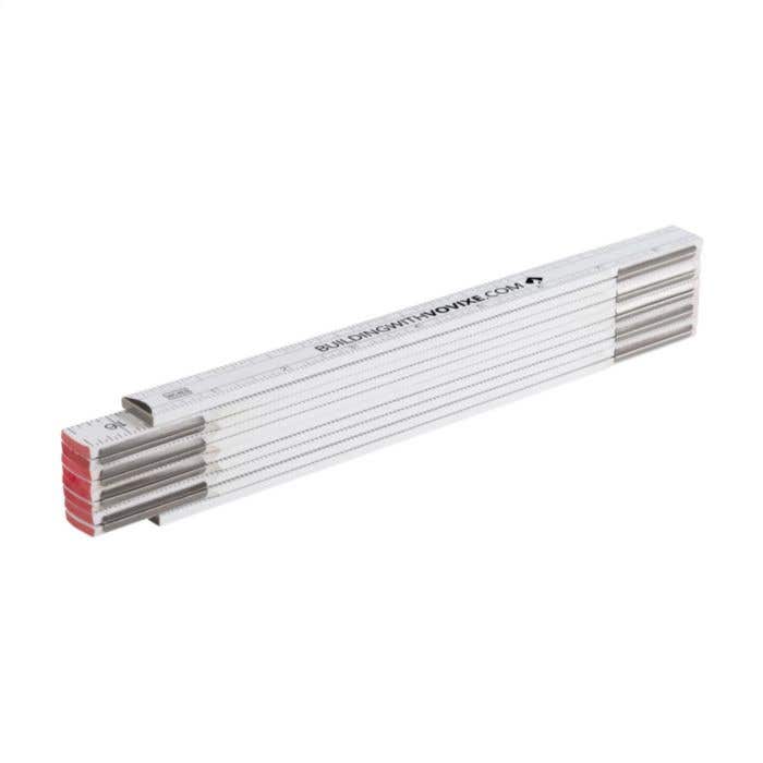 Mètre pliant | Bois | 2 mètres | Verni