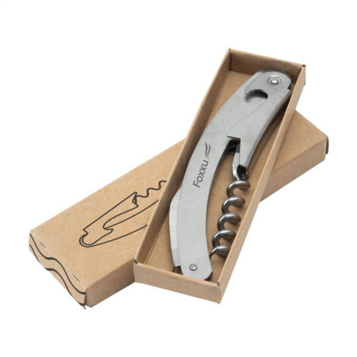 Couteau de serveur | Acier inoxydable | Tire-bouchon et décapsuleur