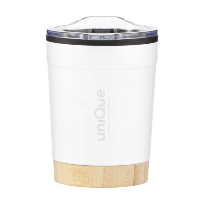 Mug isotherme | Acier inoxydable recyclé | 350 ml | Base en bambou