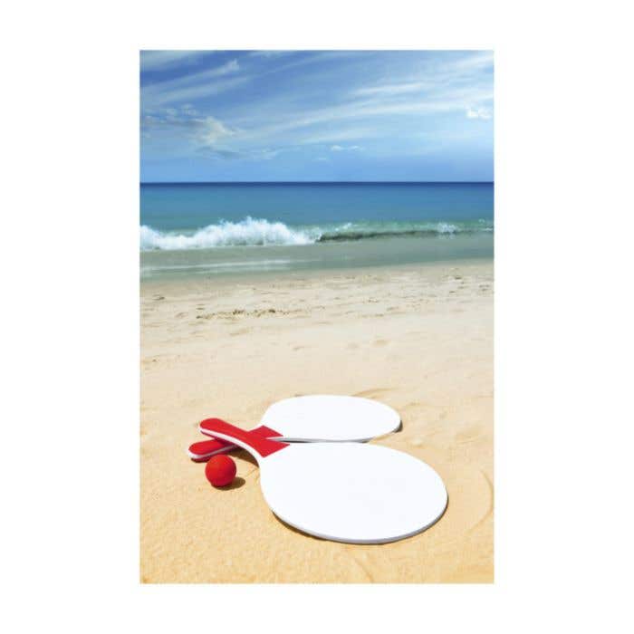Tennis de plage BeachTennis | Bois MDF | 2 raquettes et balle