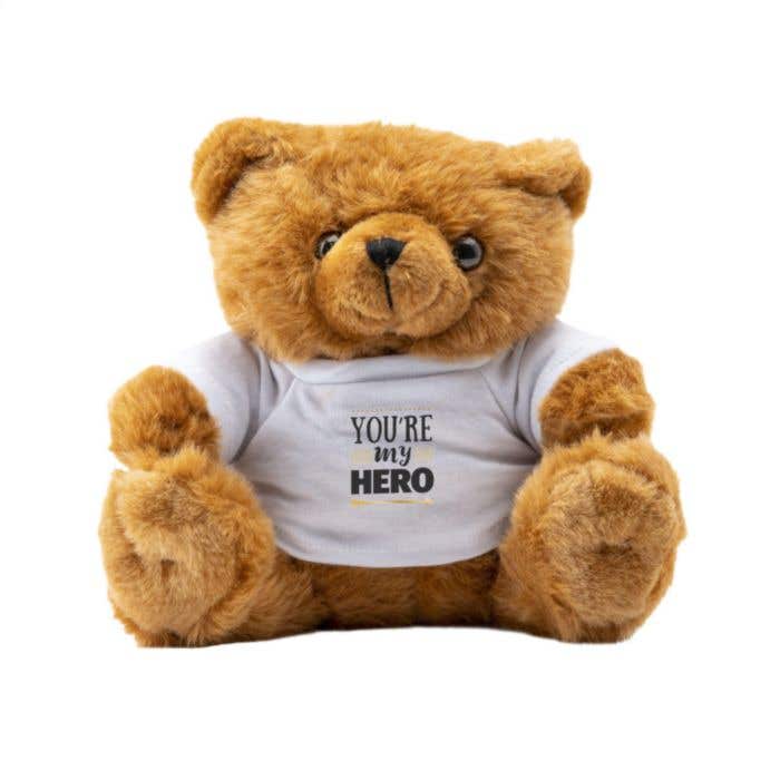 Ours en peluche | Avec T-shirt blanc