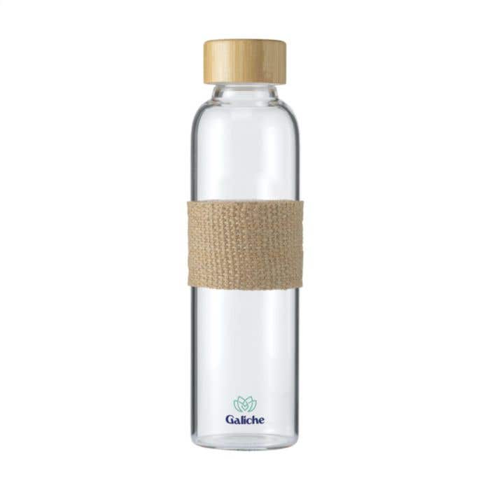 Gourde | Verre | 500 ml | Bouchon en bambou