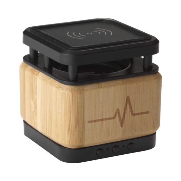 Enceinte Bluetooth | Bambou | Chargeur sans fil 5W | 3W