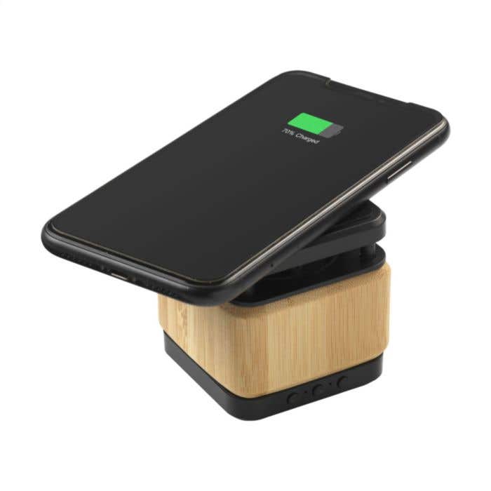 Enceinte Bluetooth | Bambou | Chargeur sans fil 5W | 3W