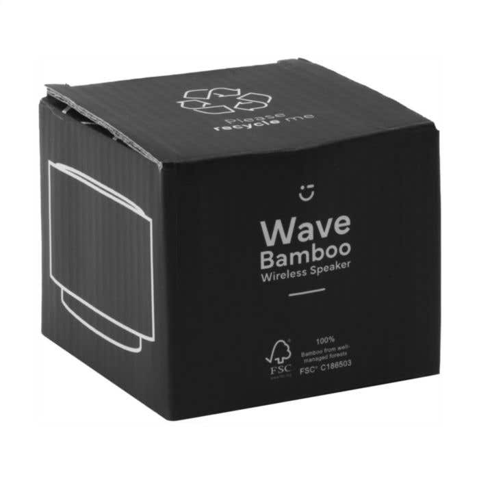 Haut-parleur Bluetooth | Bambou | 3W | Lumière d'ambiance