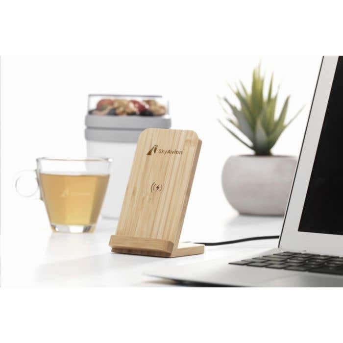 Chargeur sans fil | Bambou | 15W | Horizontal & vertical