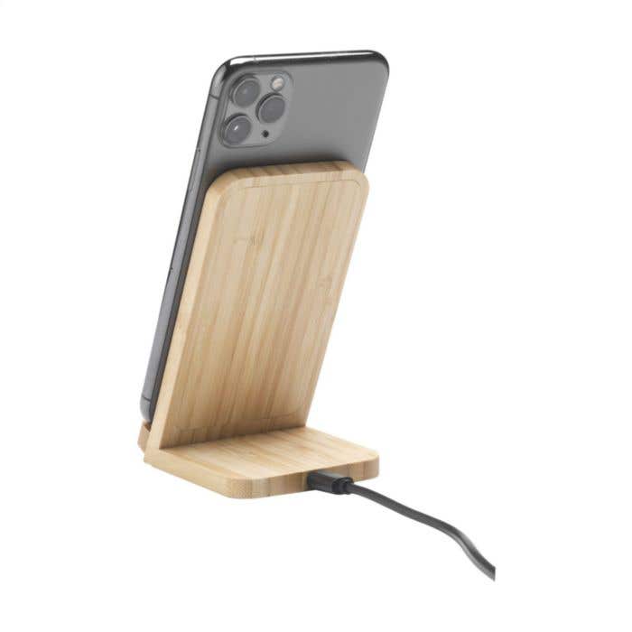 Chargeur sans fil | Bambou | 15W | Horizontal & vertical