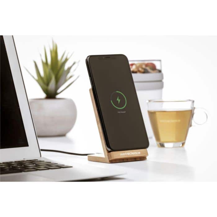 Chargeur sans fil | Bambou | 15W | Horizontal & vertical