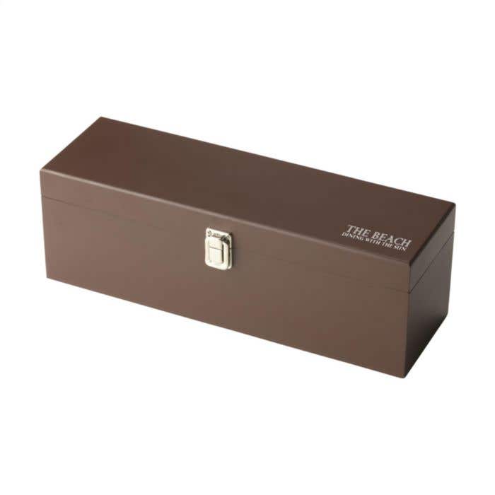 Coffret cadeau vin | Bois | Avec tire-bouchon sommelier et accessoires