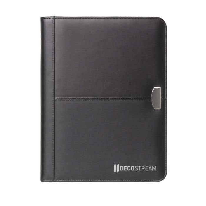 Porte-documents | Cuir | A4 | Avec bloc-notes et stylo à bille inclus