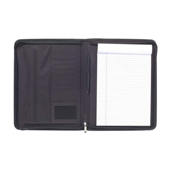 Porte-documents | Cuir | A4 | Avec bloc-notes et stylo à bille inclus