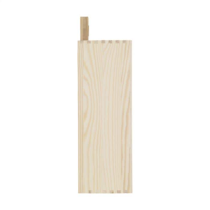 Caisse à vin Say Cheese | Bois de pin FSC® | Couvercle en bambou