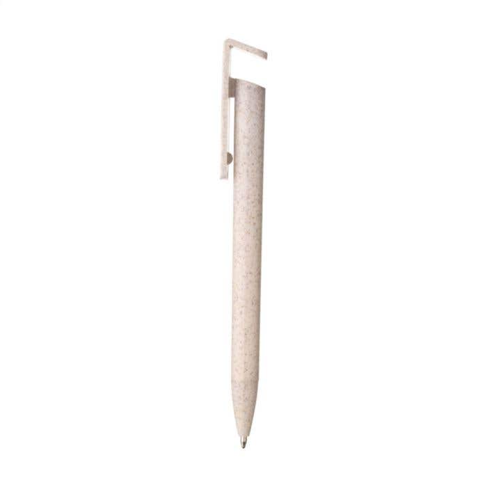 Stylo à bille | Paille de blé | Support téléphone