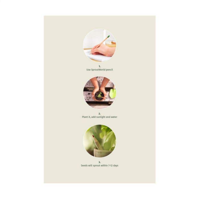 Sproutworld crayon | Plantable | Avec graines