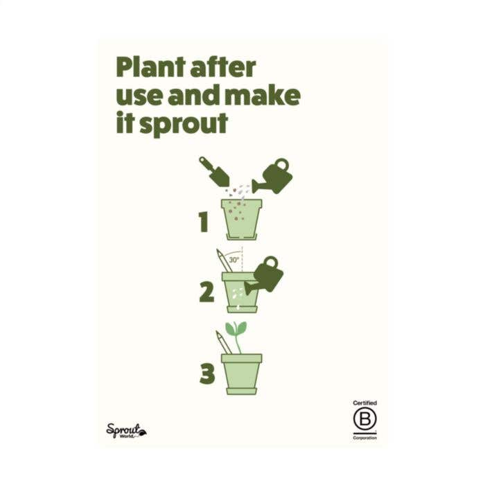 Crayon Sproutworld | Plantable | Avec graines