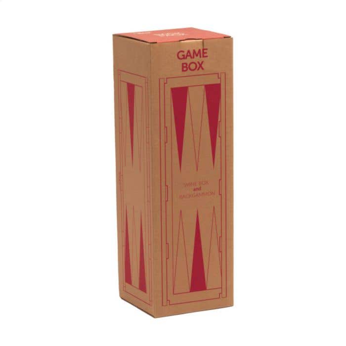 Rackpack coffret à vin Backgammon | Bois de pin FSC® | 2-en-1