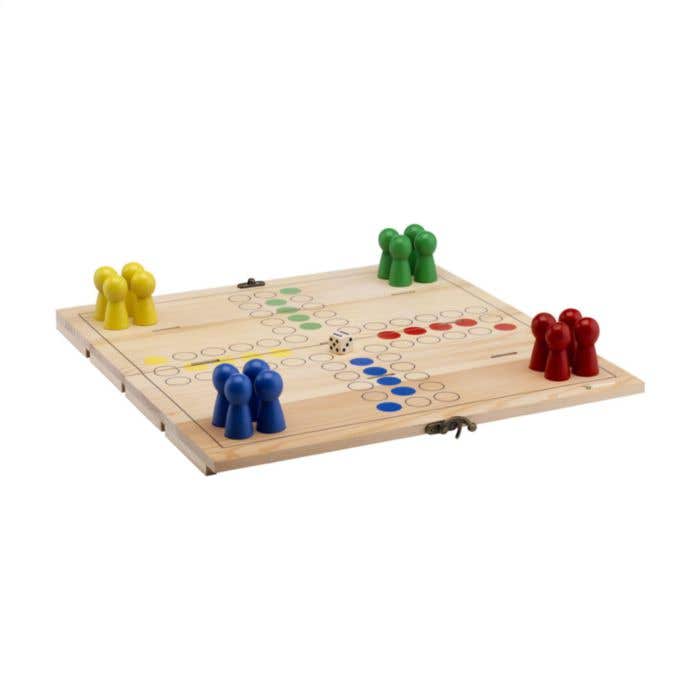 Coffret à vin Gamebox Ludo | Bois de pin | 1 bouteille