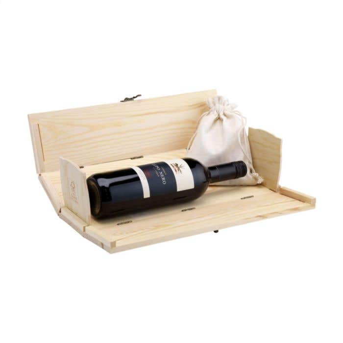 Caisse à vin Rackpack Gamebox | Bois de pin FSC® | Avec jeu de dames