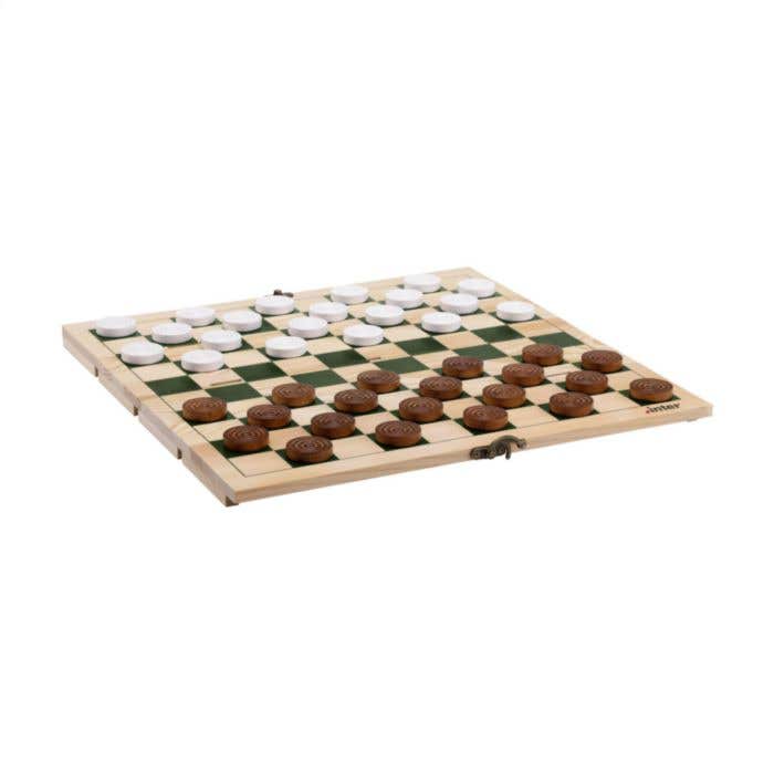 Caisse à vin Rackpack Gamebox | Bois de pin FSC® | Avec jeu de dames