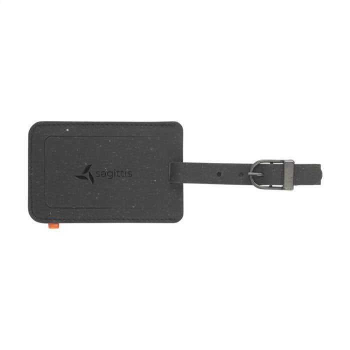 Étiquette à bagage | Cuir recyclé | Boucle en métal