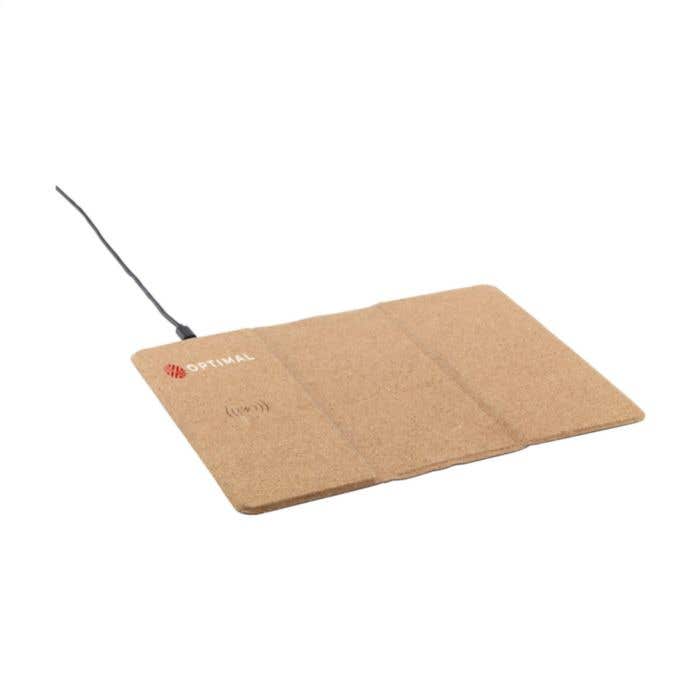 Tapis de souris | Liège | Chargeur sans fil 10W | Support pour téléphone