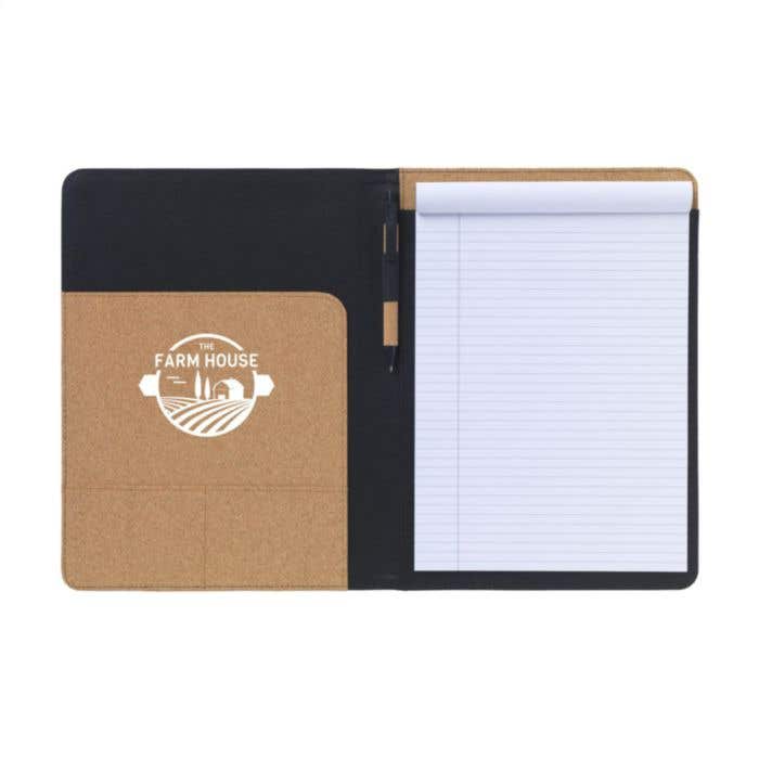 Porte-documents | Liège | A4 | Avec stylo à bille et bloc-notes