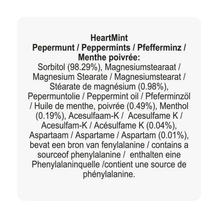 Distributeur de menthes Cœur | Sans sucre | 50 pièces