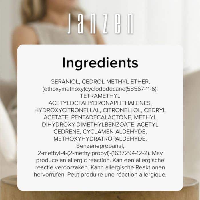 Bâtonnets parfumés JANZEN Gracious | 200 ml | Ambre sec & bois de cèdre