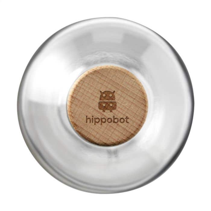 Gourde | Verre | 1 l | Bouchon en bois