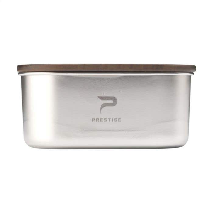 Lunch box | Acier inoxydable recyclé | 1700 ml | Couvercle en bois d'acacia