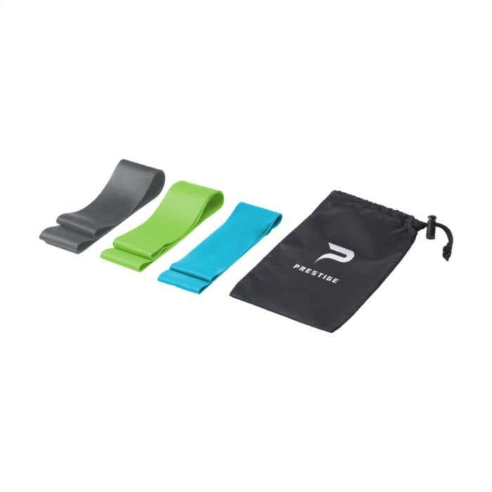 Set de bandes de résistance | Caoutchouc | 3 pièces | Sac de rangement incl.