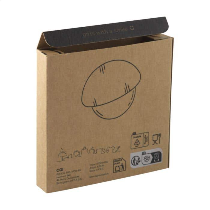 Coupe-pizza | Bambou | Roulette en acier inoxydable