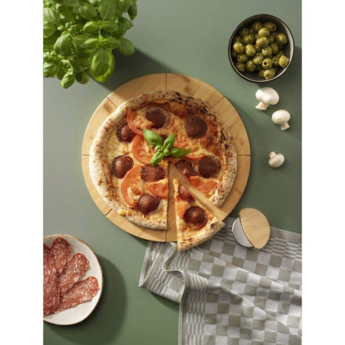 Planche à découper | Bambou | FSC® | Encoches à pizza