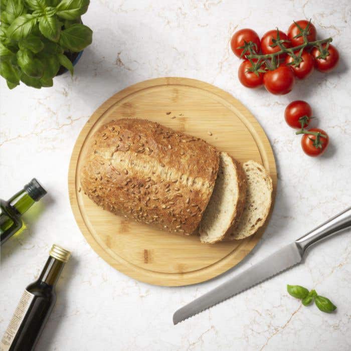 Planche à découper | Bambou | FSC® | Encoches à pizza