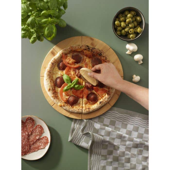 Planche à découper | Bambou | FSC® | Encoches à pizza