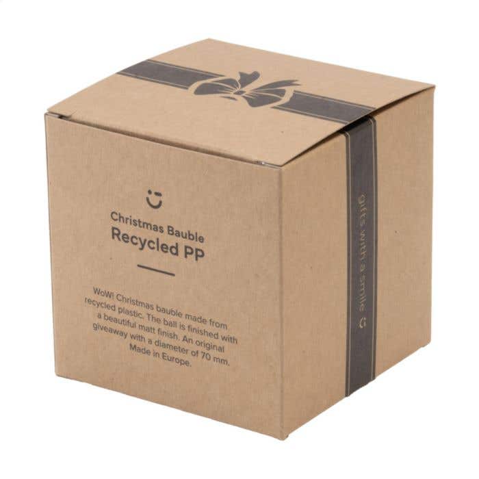 Boule de Noël | Recyclée | 7 cm | Finition mate