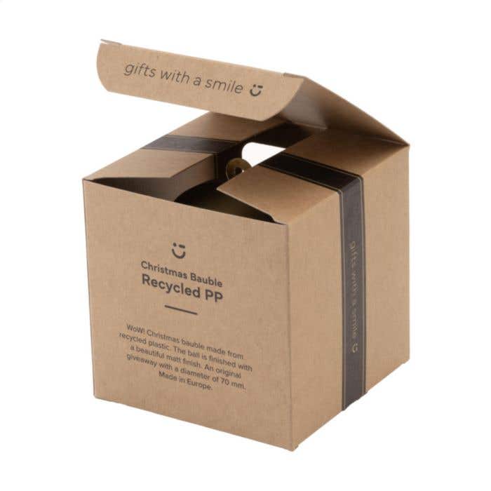 Boule de Noël | Recyclée | 7 cm | Finition mate
