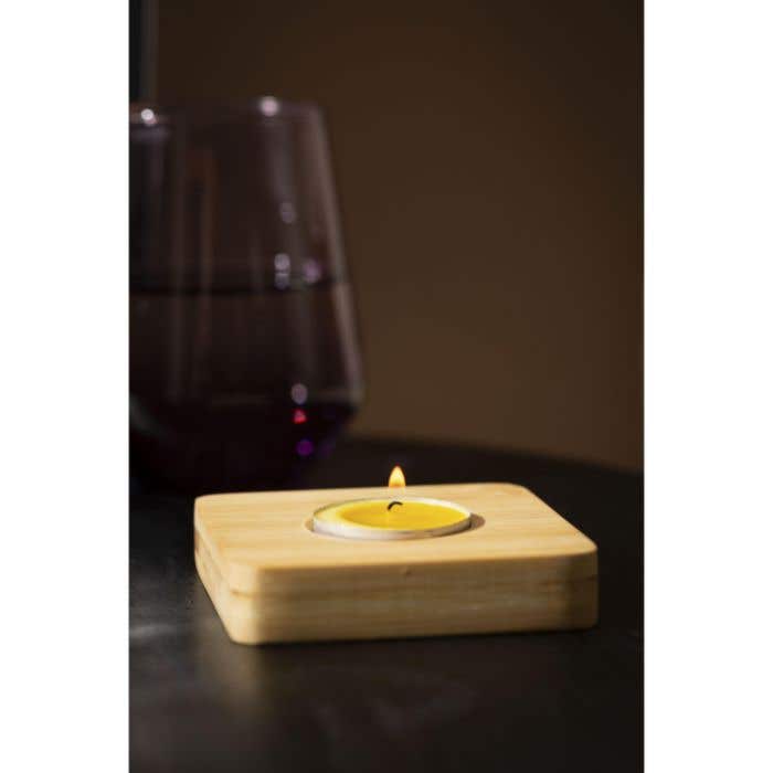 Bougeoir | Bambou | Carré | Certifié FSC®