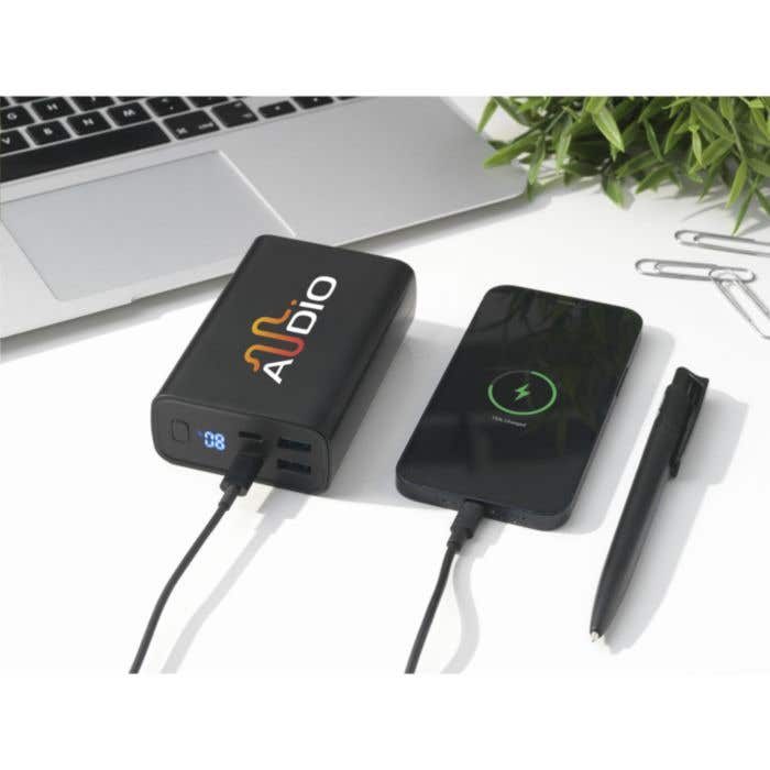 Powerbank | Recyclé | 20.000 mAh | Indicateur de batterie
