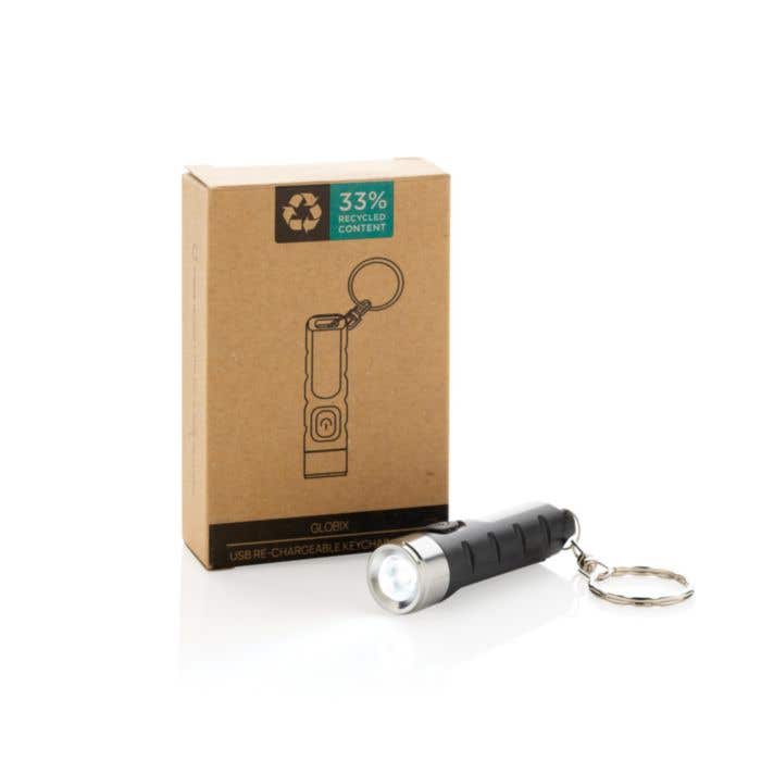Porte-clés lampe torche charge USB Globix