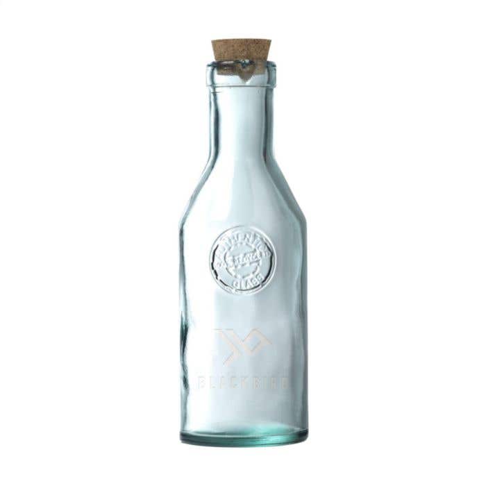 Bouteille d'eau | Verre recyclé | 1200 ml | Bouchon en liège
