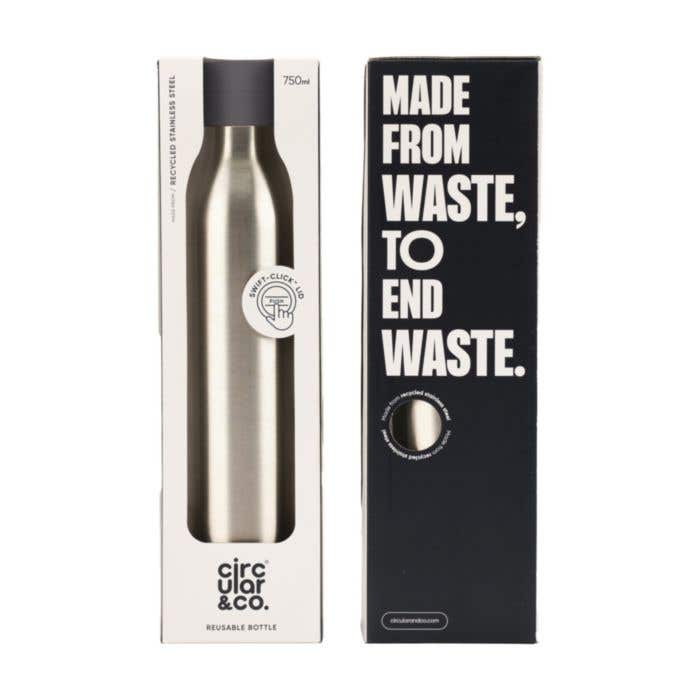 Bouteille isotherme Circular&Co | Acier inoxydable recyclé | 750 ml