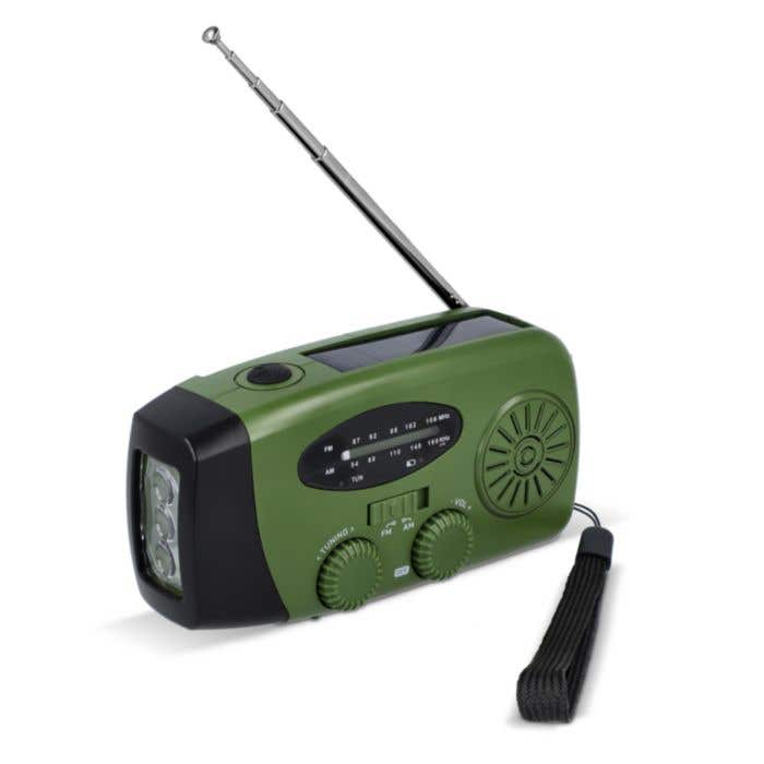 Radio d'urgence SafeSound solaire avec manivelle