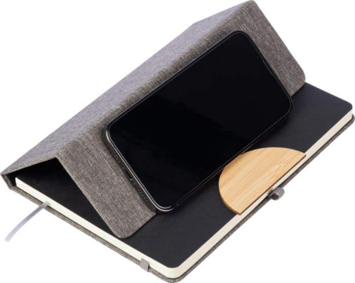 Carnet de notes Phonestand Ernst | A5 | Papier FSC® | Support pour smartphone