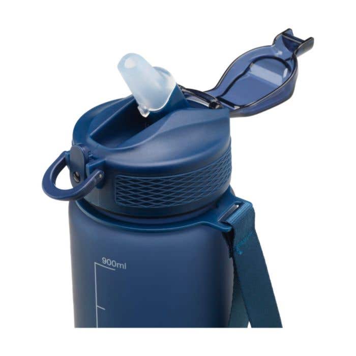 Gourde | PET recyclé | 1 l | Avec paille