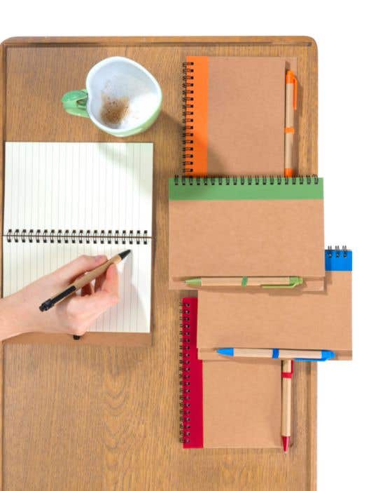 Carnet de notes Greenscript | A5 | Papier FSC® | 60 pages | Ligné | Avec stylo